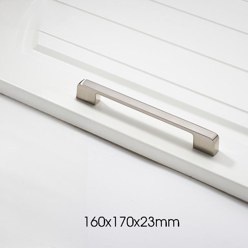 Tay nắm tủ hợp kim kẽm màu bạc niken FH748S 7