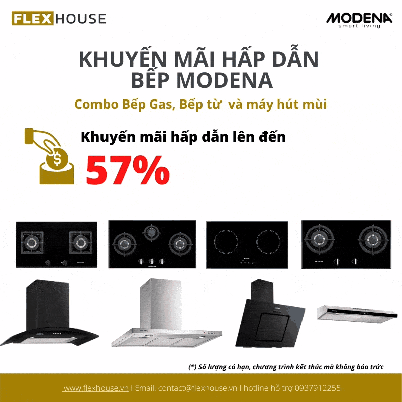 Khuyến mãi hấp dẫn chưa từng có thiết bị bếp Modena 8