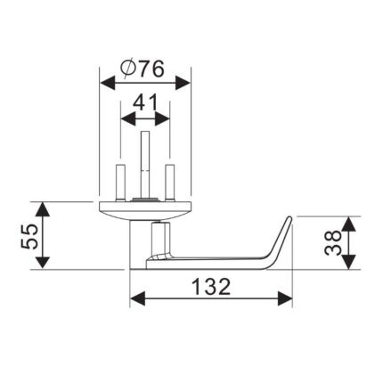 Khóa tay gạt cho cửa thoát hiểm Imundex 70719999 (1)