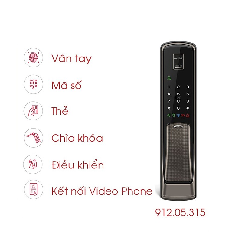 Khóa vân tay HAFELE EL9500-TCS 6