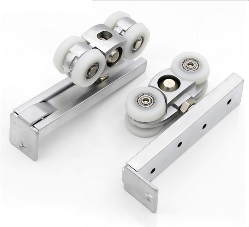 Bánh xe cửa lùa treo cho cửa gỗ 4 bánh xe inox 304 DFL-P072A
