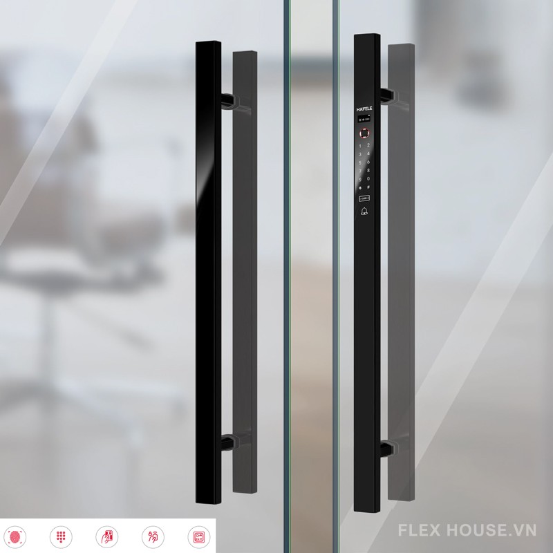 Tay nắm cửa kính có khóa SMART HANDLE HAFELE EH6000 4