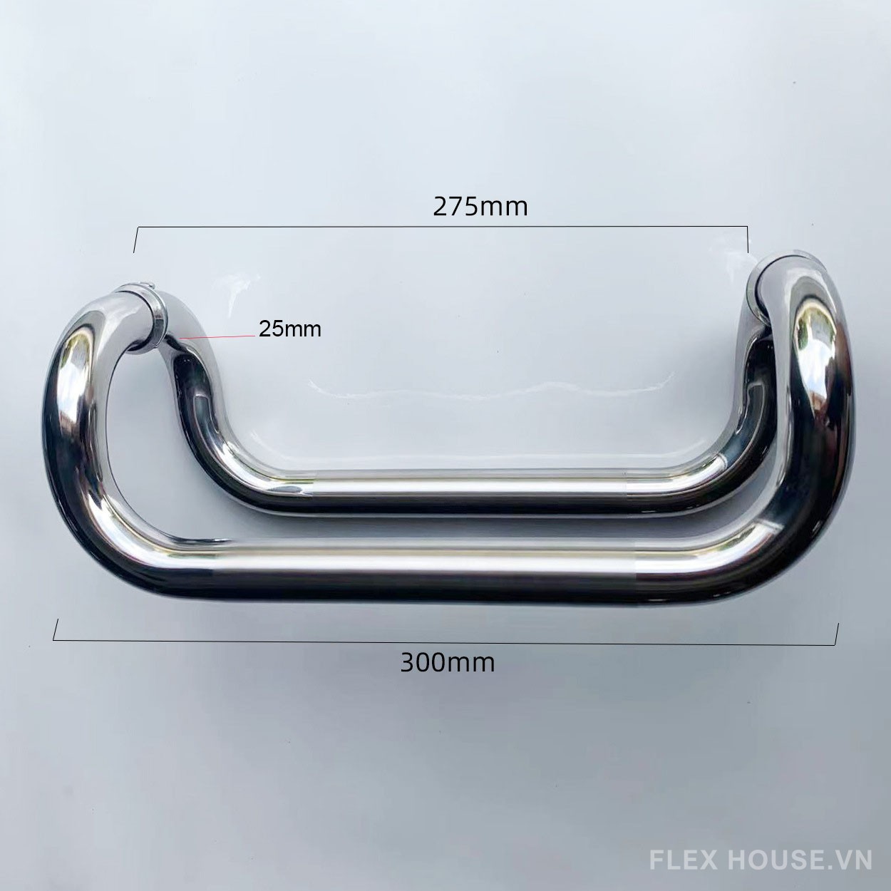 Tay nắm cửa kính phòng tắm inox 304 cao cấp ZE0063 2