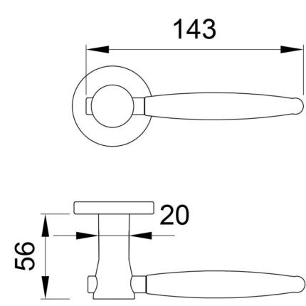 Tay nắm gạt đặc Imundex 73717980 (1)