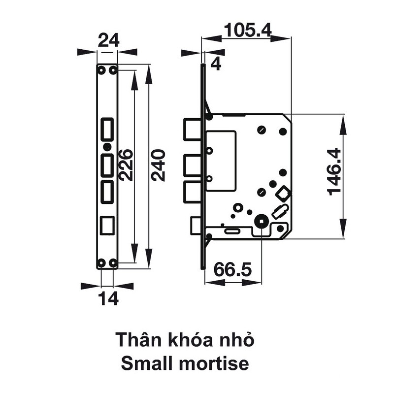 Khóa điện tử thẻ từ EL7200-TC Hafele 912.05.715