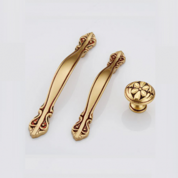 Tay nắm tủ đồng nguyên chất đặc ruột cổ điển LDS8005