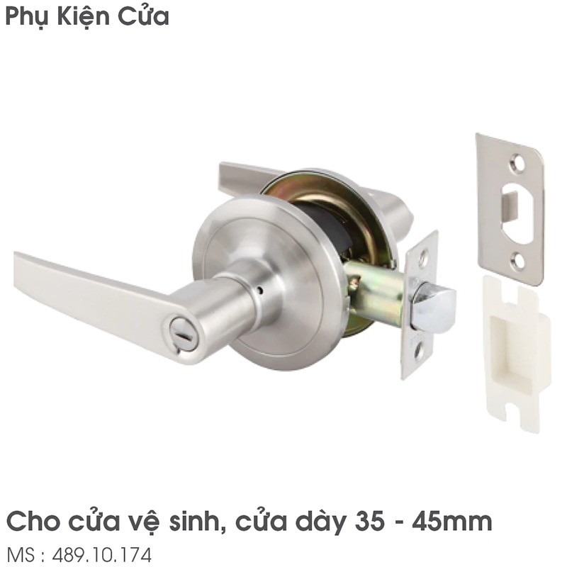 Bộ khóa tay nắm cửa toilet HAFELE 489.10.174 4