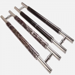 Tay nắm cửa đá marble cao cấp cho cửa kính và cửa gỗ DH018