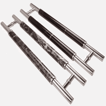 Tay nắm cửa đá marble cao cấp cho cửa kính và cửa gỗ DH018