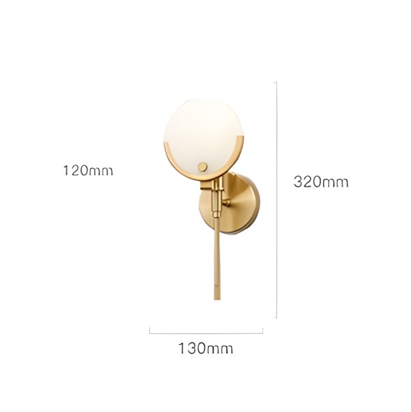 Đèn treo tường cổ điển bằng đồng thau DOF.B6058 7