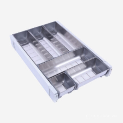 Khay chia muỗng đũa ngăn kéo có nẹp cao cấp L450AB