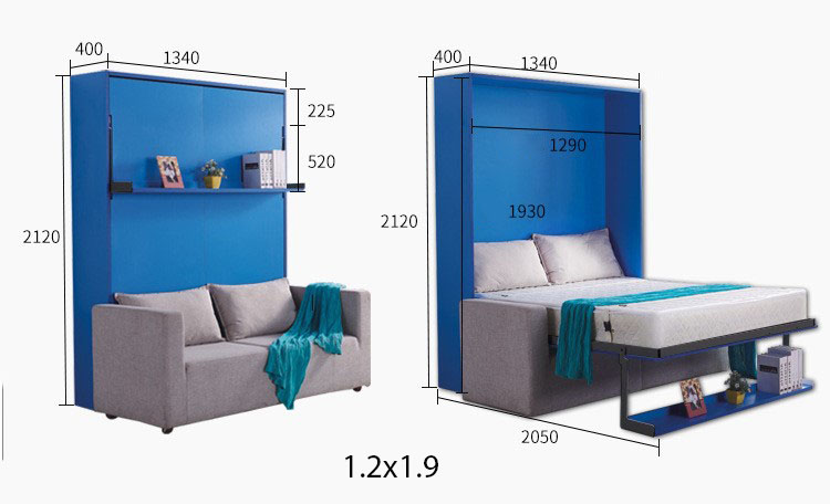 Phụ kiện giường 1.2m kết hợp sofa BTC1200S 2