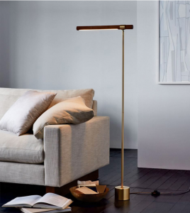 Đèn đứng đọc sách hiện đại màu đồng HZ546358