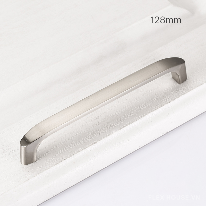 Tay nắm tủ màu bạc bằng thép không gỉ WH547 7