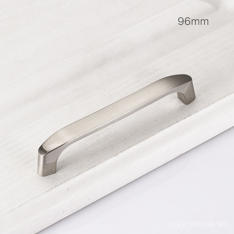 Tay nắm tủ màu bạc bằng thép không gỉ WH547 8