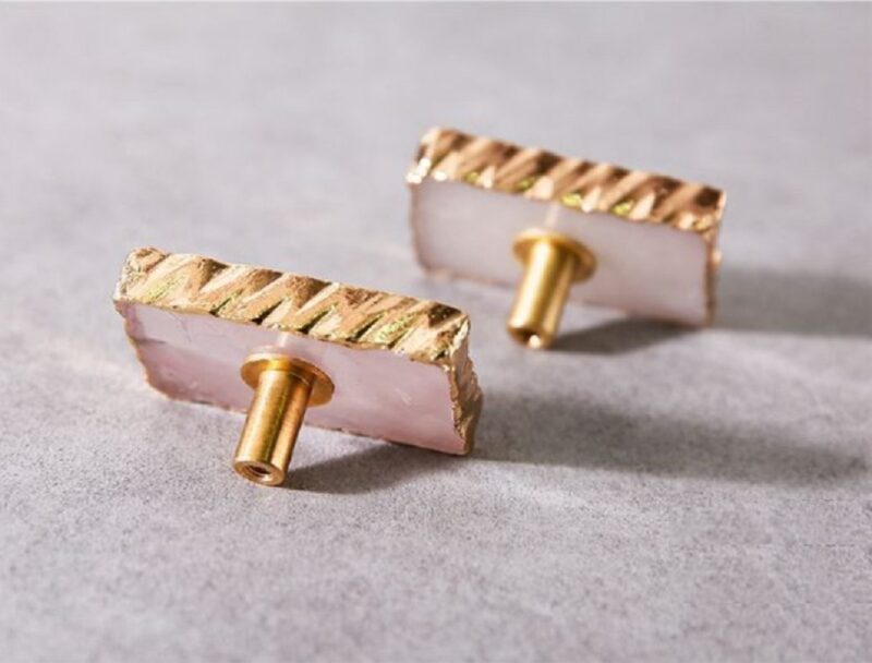 Núm tay nắm tủ pha lê hồng pink crystal XQ23112 1