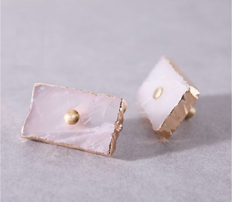 Núm tay nắm tủ pha lê hồng pink crystal XQ23112 3