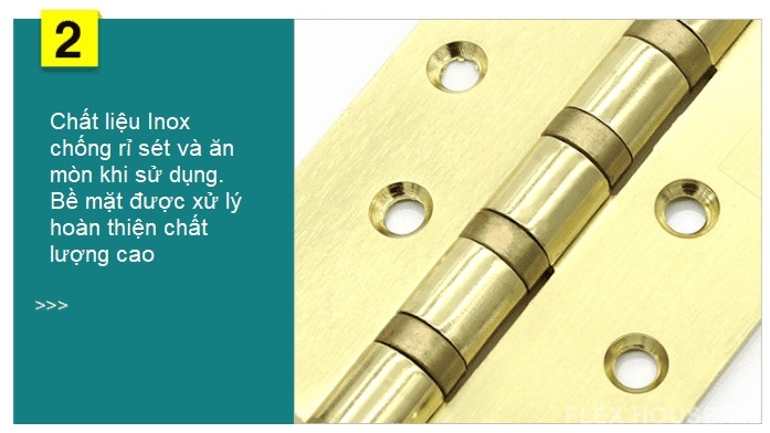 Bản lề lá phẳng chịu lực cao cho cửa gỗ DFL-R005 2 Bản lề lá phẳng chịu lực cao cho cửa gỗ DFL-R005 5