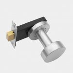 Khóa cửa lùa âm inox 304 nhiều màu núm tròn DFL-710A