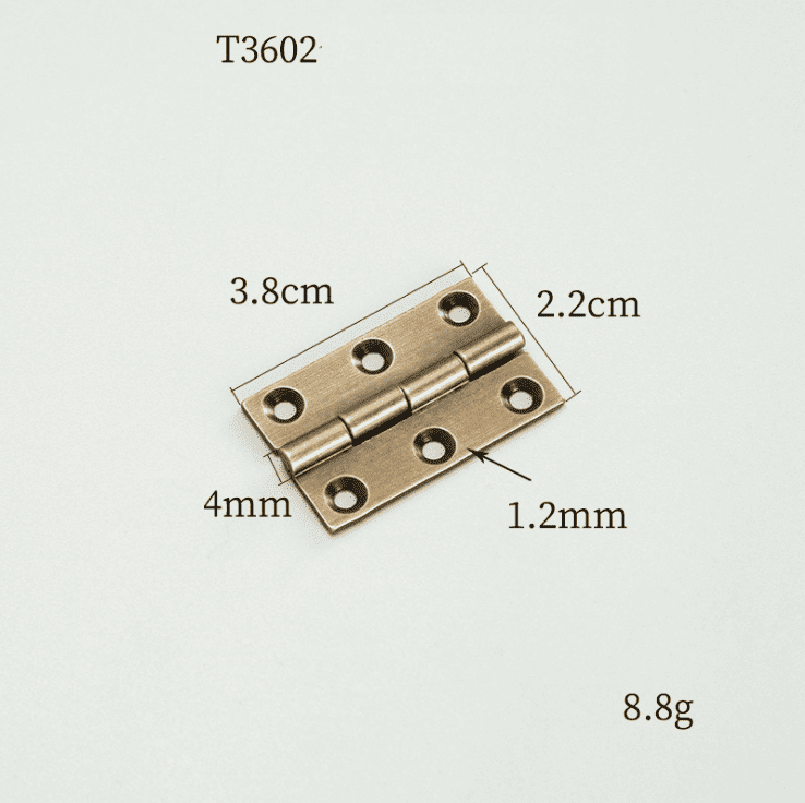 Bản lề lá bằng đồng cho tủ cửa gỗ nhiều kích thước T3602 5