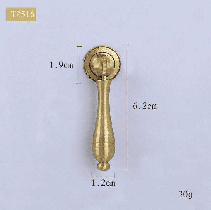 Tay nắm tủ pendant bằng đồng vàng T2516G 2