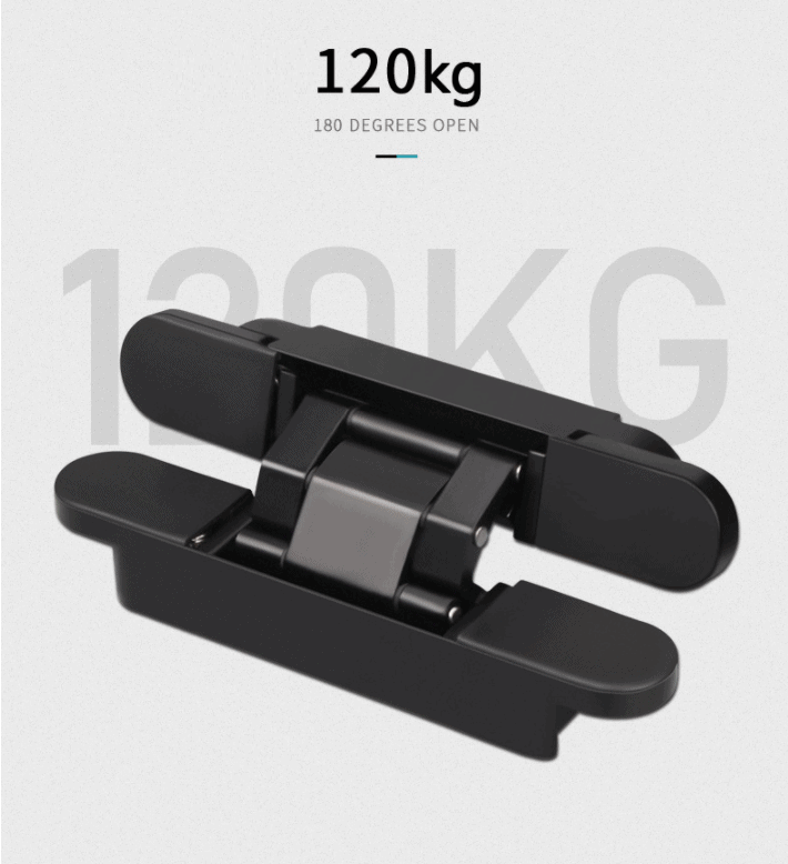 Bản lề âm chữ thập cửa gỗ có điều chỉnh nhiều tải trọng Taura DFL-L030A 22