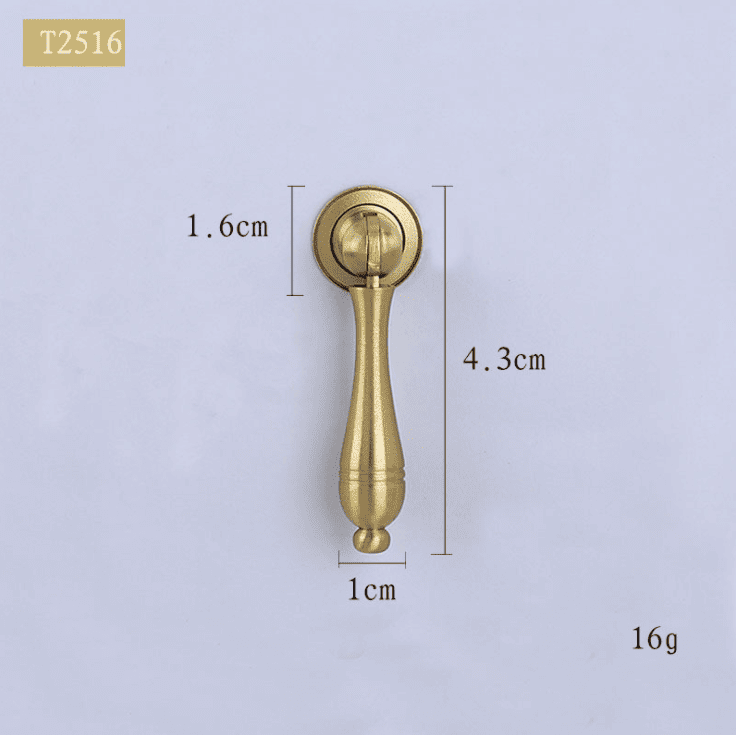 Tay nắm tủ pendant bằng đồng vàng T2516G 3