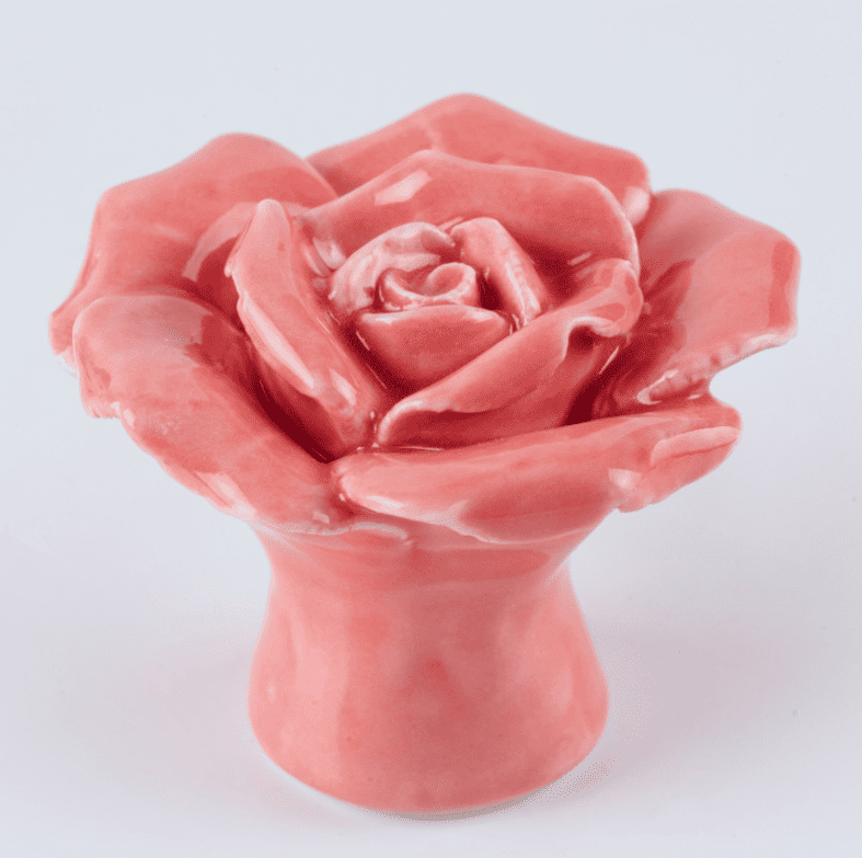 Tay nắm gốm sứ hình hoa hồng sáng tạo DH311220 5
