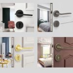 Khoá cửa phòng tay gạt hiện đại bằng đồng thau CS01-218