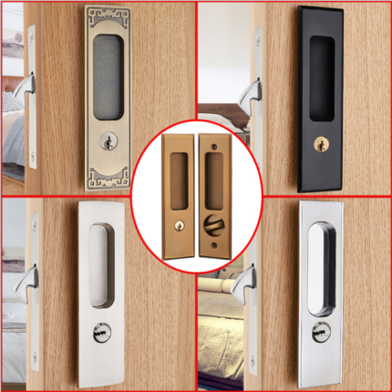 Khóa âm cửa lùa trượt cao cấp nhiều màu 829-2A