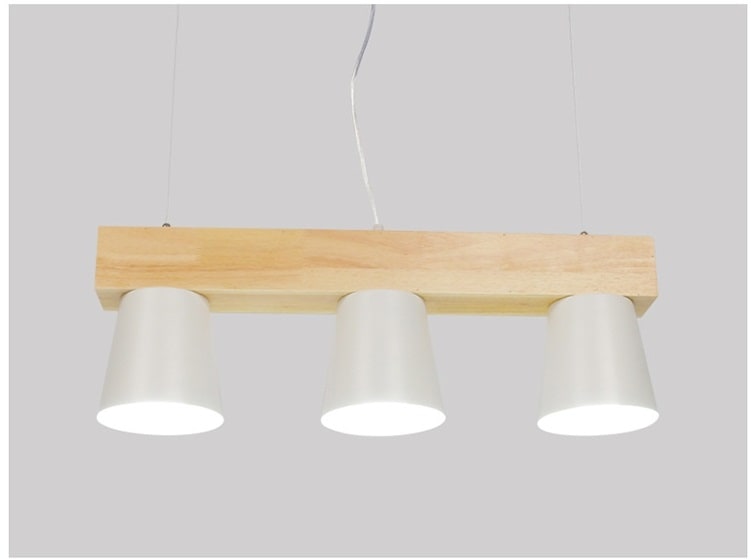 Đèn thả bàn ăn bàn làm việc thân gỗ tự nhiên HZ8002 15