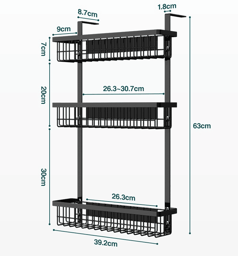 Kệ treo tủ lạnh đa năng 3 tầng cao cấp XH03 12