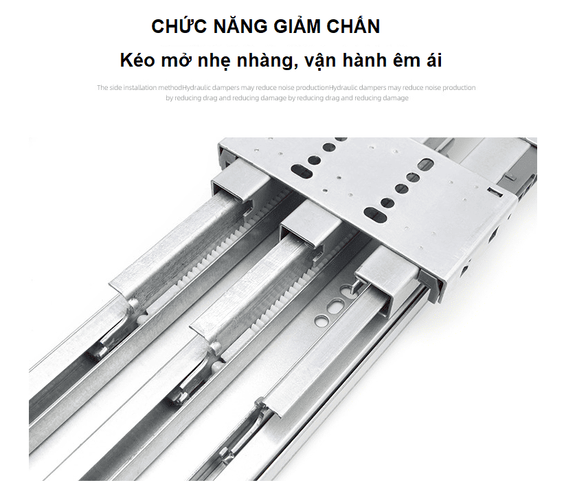 Ray trượt chịu lực cho tủ gỗ cao đa năng MX4-500 6