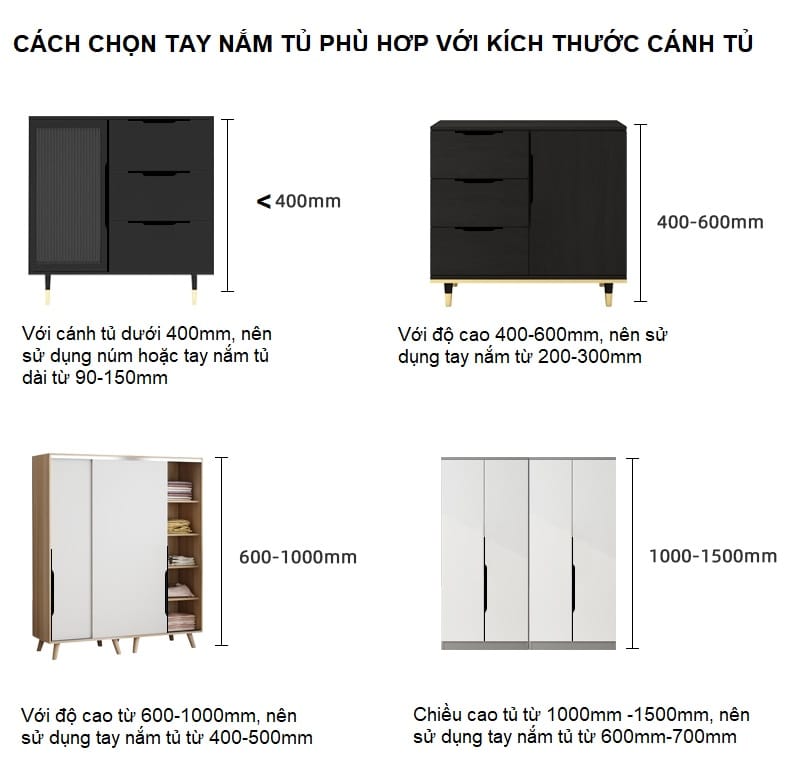 Tay nắm tủ dài hợp kim nhôm hiện đại CH5035 22