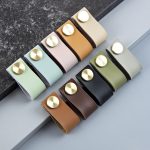 Tay nắm tủ bằng da bò nhập khâu Italia cao cấp J058