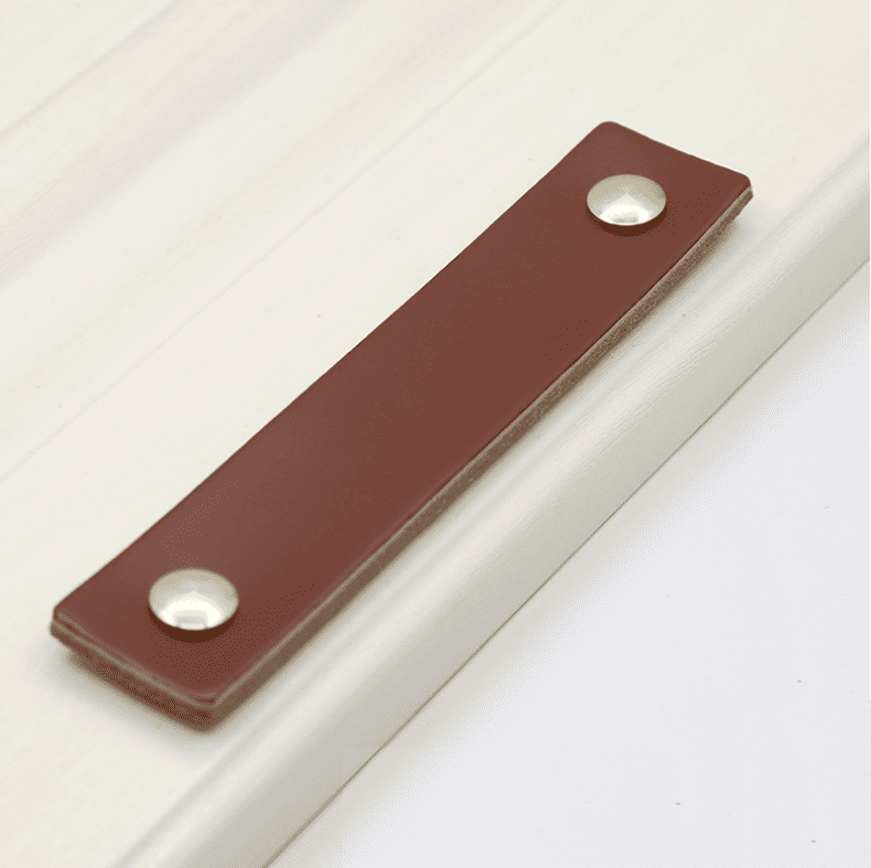 Tay nắm tủ bằng da bò thật màu nâu DH8002A 2 DH8002A.96