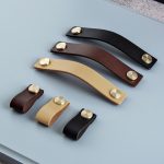 Tay nắm da bò Ý nhập khẩu đầu vít đồng thau SHHJ22
