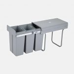 Thùng rác âm tủ 3 khoang loại 30 lít SDA-N001