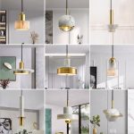 Đèn thả hiện đại marble trắng HLNDD012G