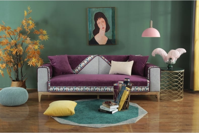 Tấm bọc ghế sofa cao cấp chất liệu cotton HEP03.70 10