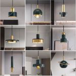 Đèn thả hiện đại bằng đá malachite HLNDD012W