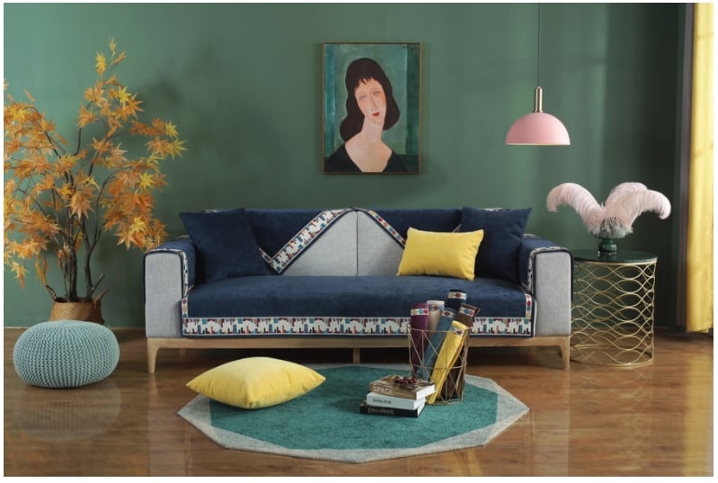 Thảm cotton bọc ghế sofa cao cấp HEP03.90 18