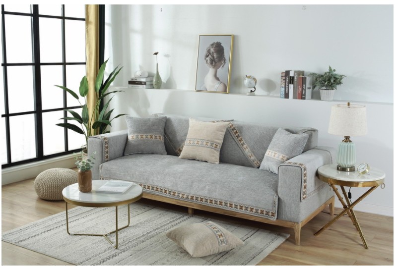 Khăn phủ sofa vải mềm chống trượt nhiều màu HEP70 13