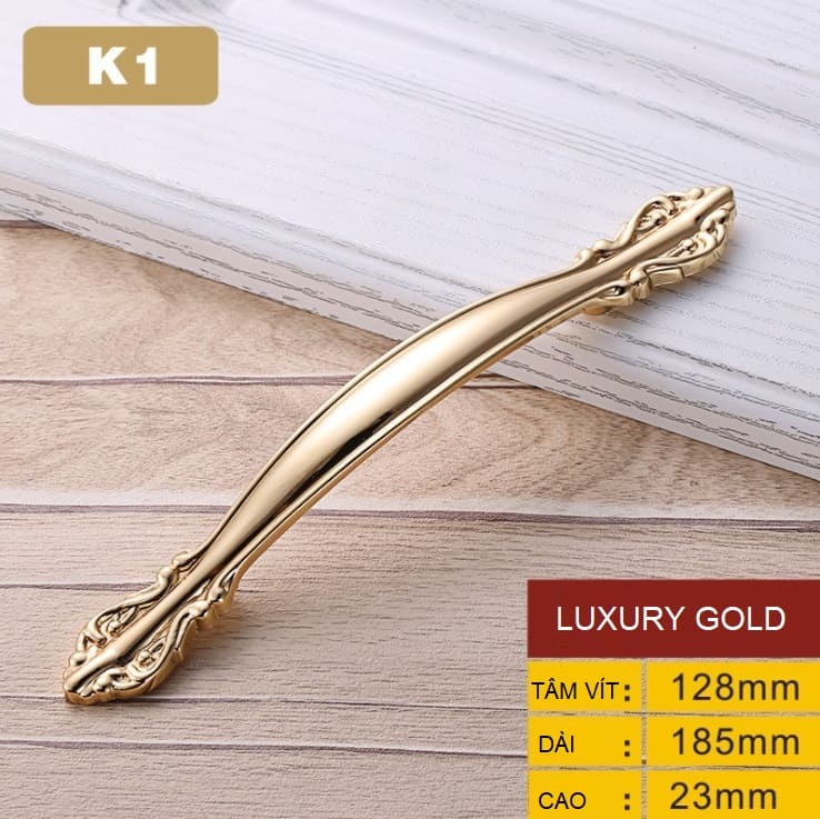 Tay nắm tủ cổ điển sang trọng luxury gold OFI.K1 5