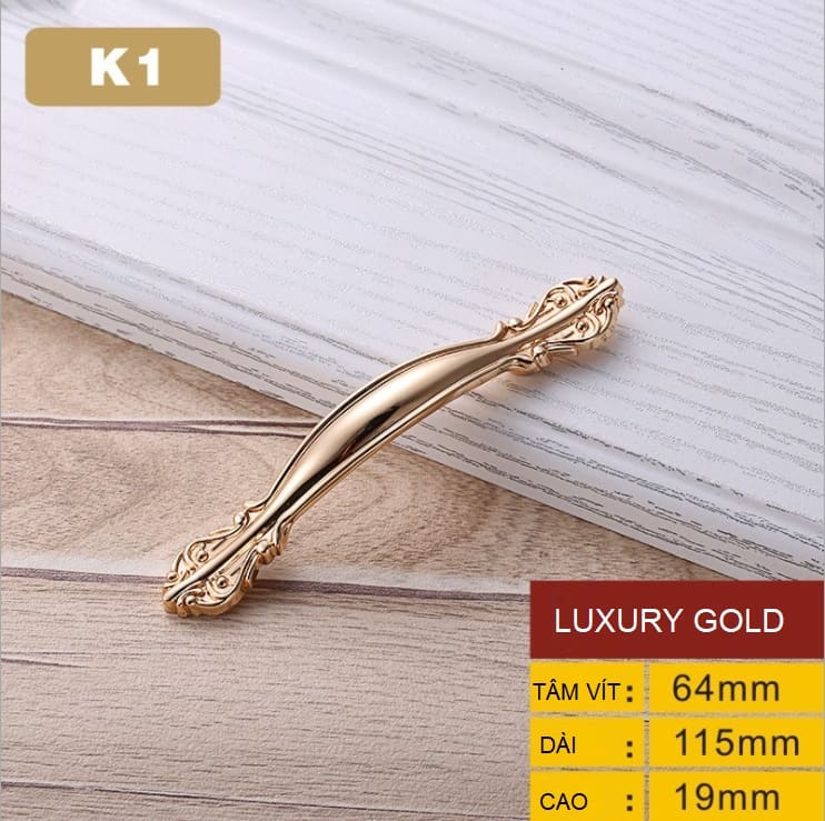 Tay nắm tủ cổ điển sang trọng luxury gold OFI.K1 3