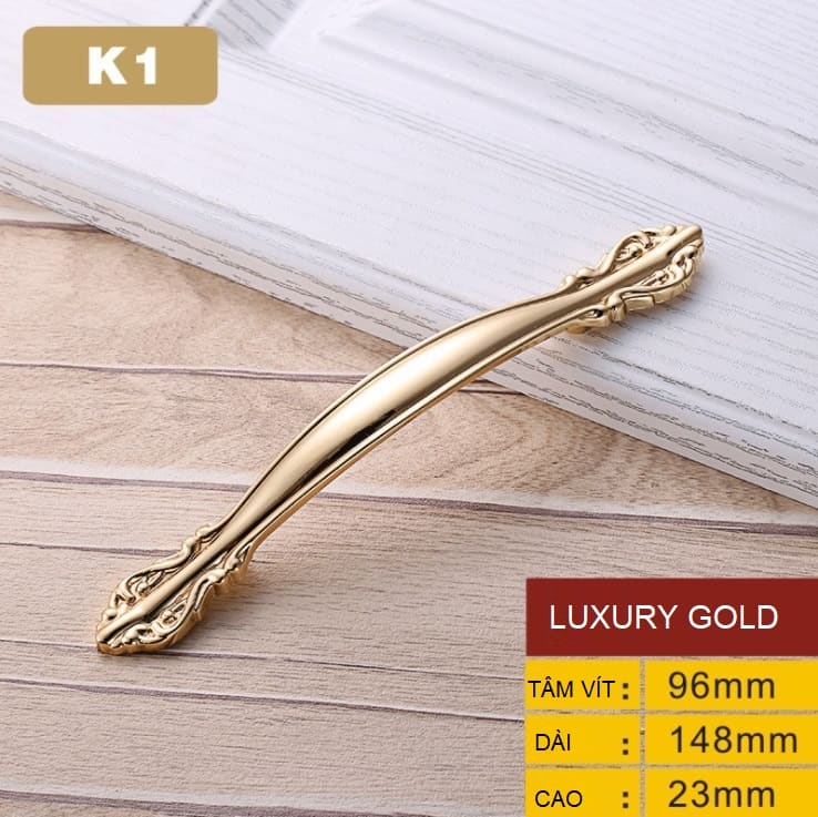 Tay nắm tủ cổ điển sang trọng luxury gold OFI.K1 4