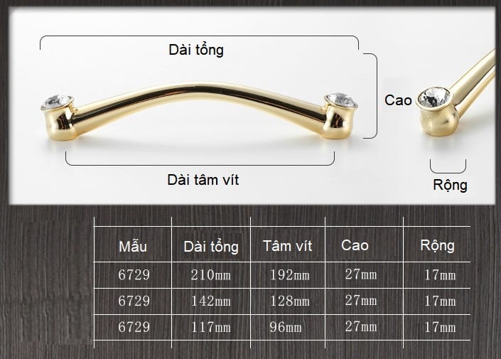 Tay nắm tủ áo đẹp bằng pha lê cao cấp CH6729 9 Tay nắm tủ áo đẹp bằng pha lê cao cấp CH6729 10