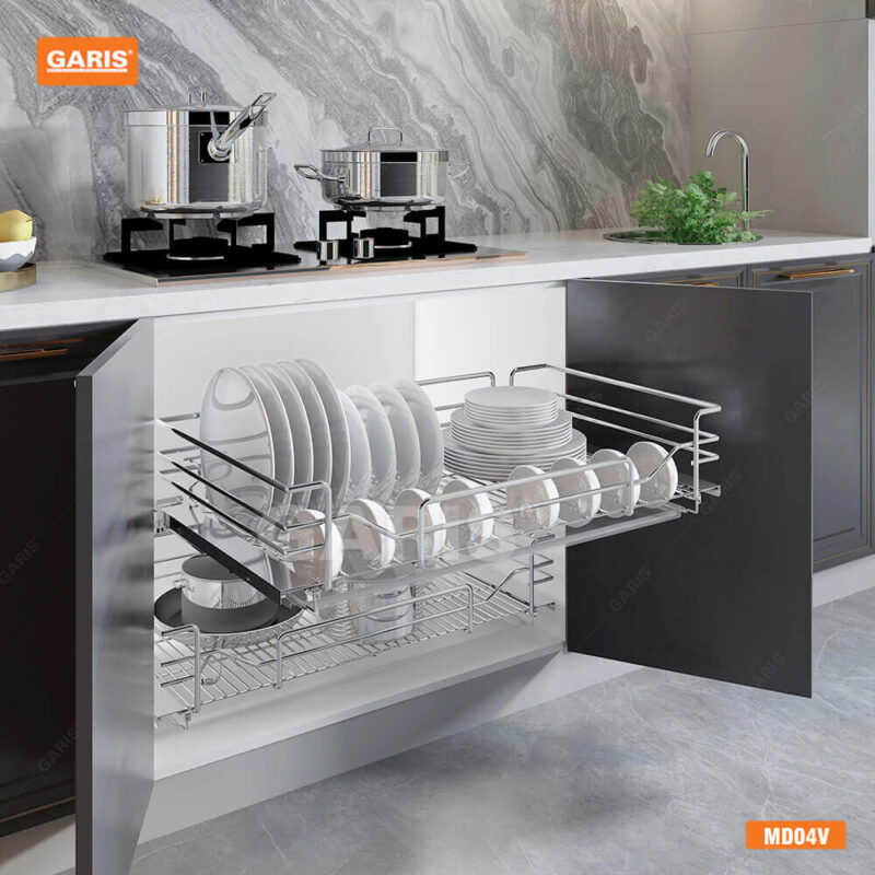 Giá xoong nồi bát đĩa Garis MD04V