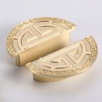 Tay nắm tủ bán nguyệt cổ điển hai màu WSS3629