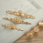 Tay nắm tủ cổ điển màu vàng luxury gold OFI.K11